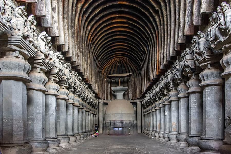 Mumbai cave-buddhist-karla-india