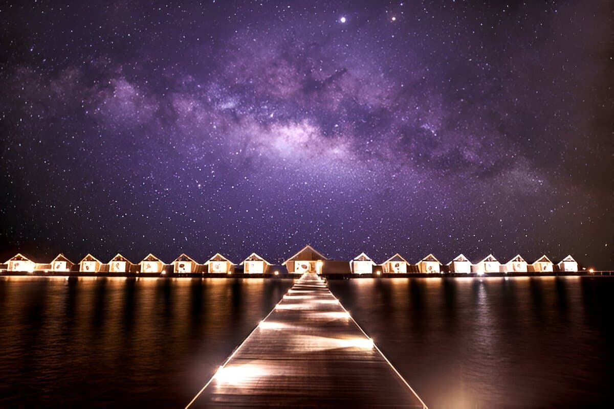 Maldives Glowing Beach
